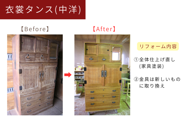 桐タンスリフォーム事例